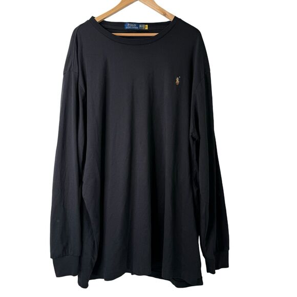 Polo Ralph Lauren Other - Polo Ralph Lauren Long Sleeve T-Shirt Mens 3XLT Soft Cotton Flesh Pony Black